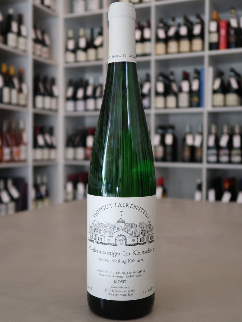 Hofgut Falkenstein, Riesling Kabinett, Niedermenniger Im Kleinschock 2022 (AP 20)